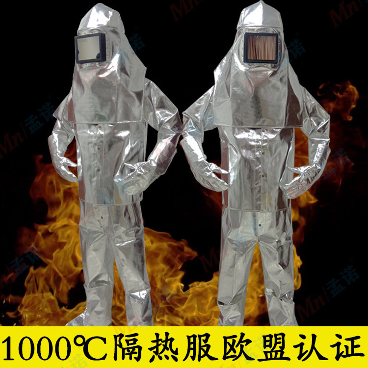 Customized new low-priced anti-high temperature aluminum foil fireproof and heat insulation clothing suits