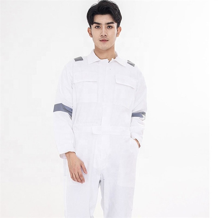 mechanic workshop oem logo custom working uniform workwear coverall reflective work suit jumpsuit one piece safety work uniforms