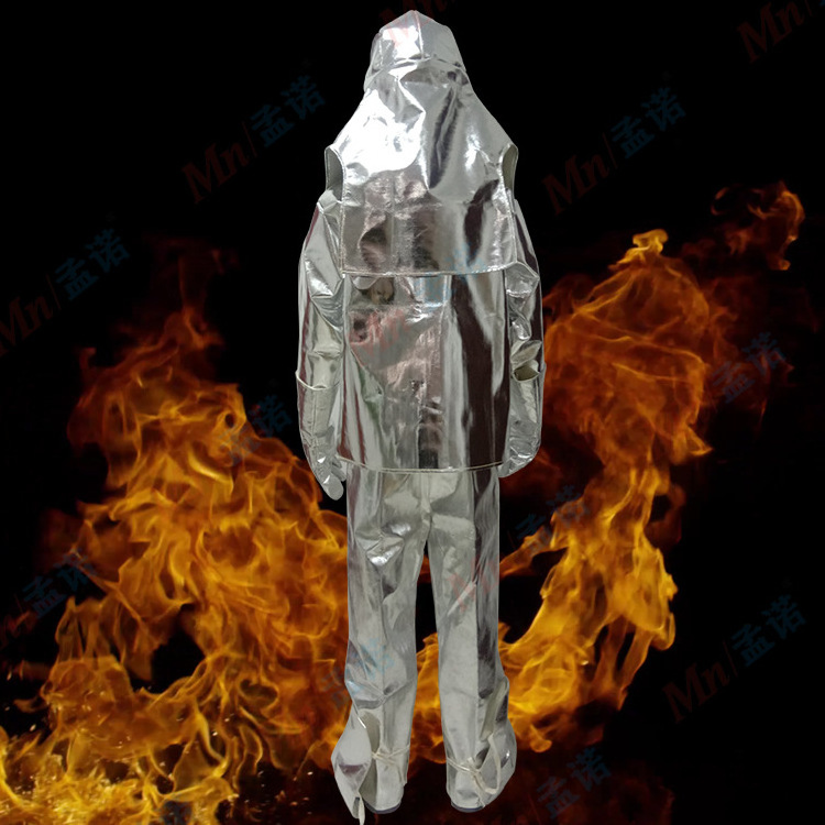 Customized new low-priced anti-high temperature aluminum foil fireproof and heat insulation clothing suits