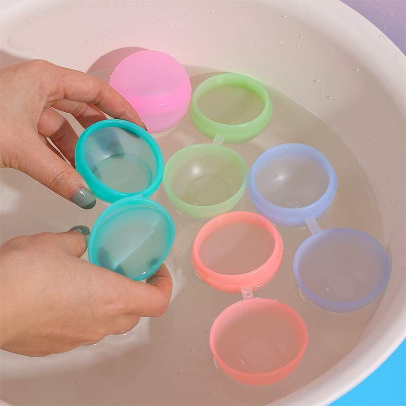 Summer silicone water ball Bunch Quick Easy Fill Self Sealing Closed Refillable Water Ball Bomb Reusable Water Balloons