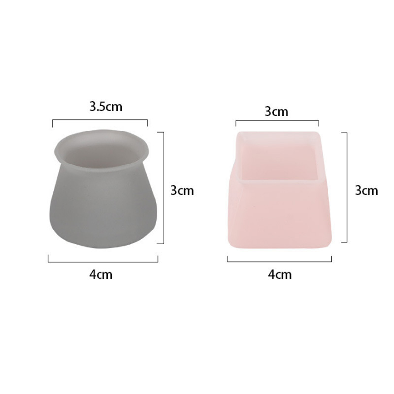 Furniture Silicon Protection Cover Round Square Furniture Feet Chair Leg Caps Silicone Chair Leg Floor Protectors