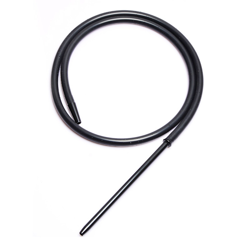 wholesale Silicone Shisha Hose Flexible Hookah Pipe Aluminum handle shisha hookah hose