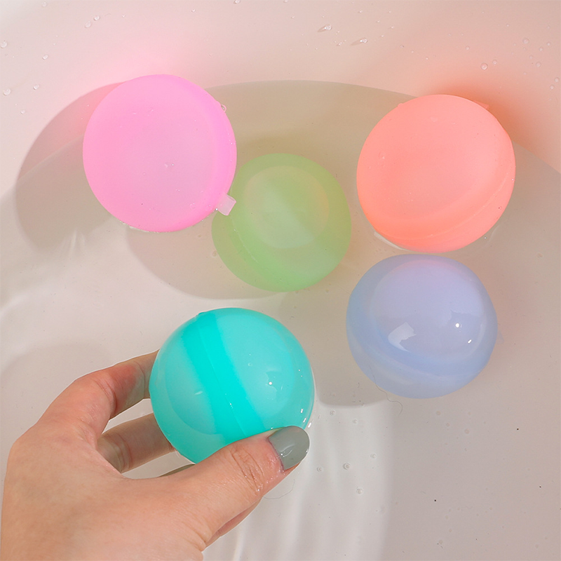 Summer silicone water ball Bunch Quick Easy Fill Self Sealing Closed Refillable Water Ball Bomb Reusable Water Balloons