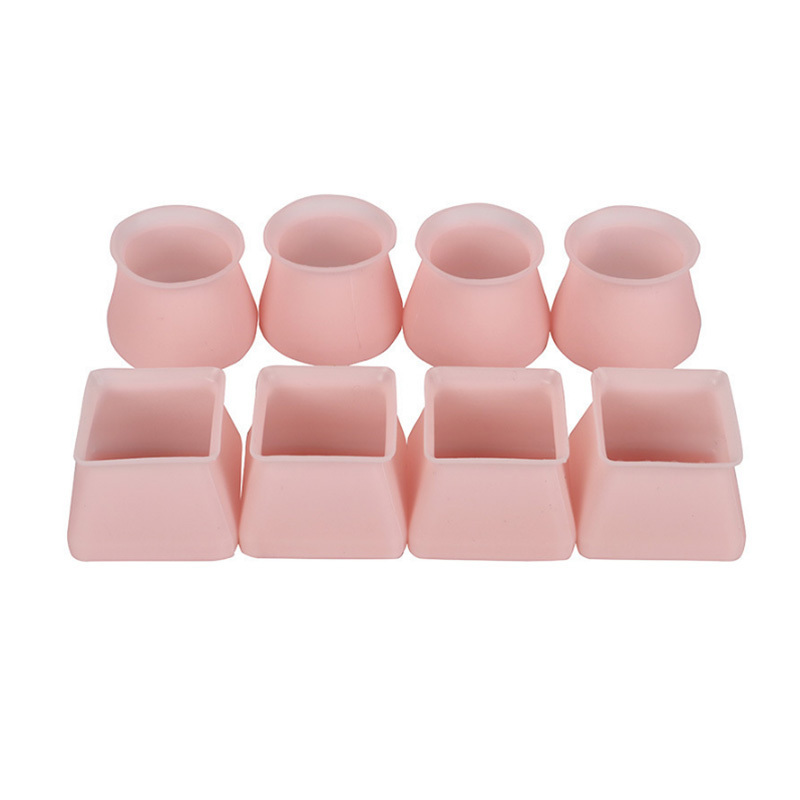 Furniture Silicon Protection Cover Round Square Furniture Feet Chair Leg Caps Silicone Chair Leg Floor Protectors