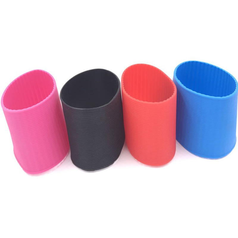 Custom ceramic coffee cup sleeves colorful silicone sleeve cup holder wholesale