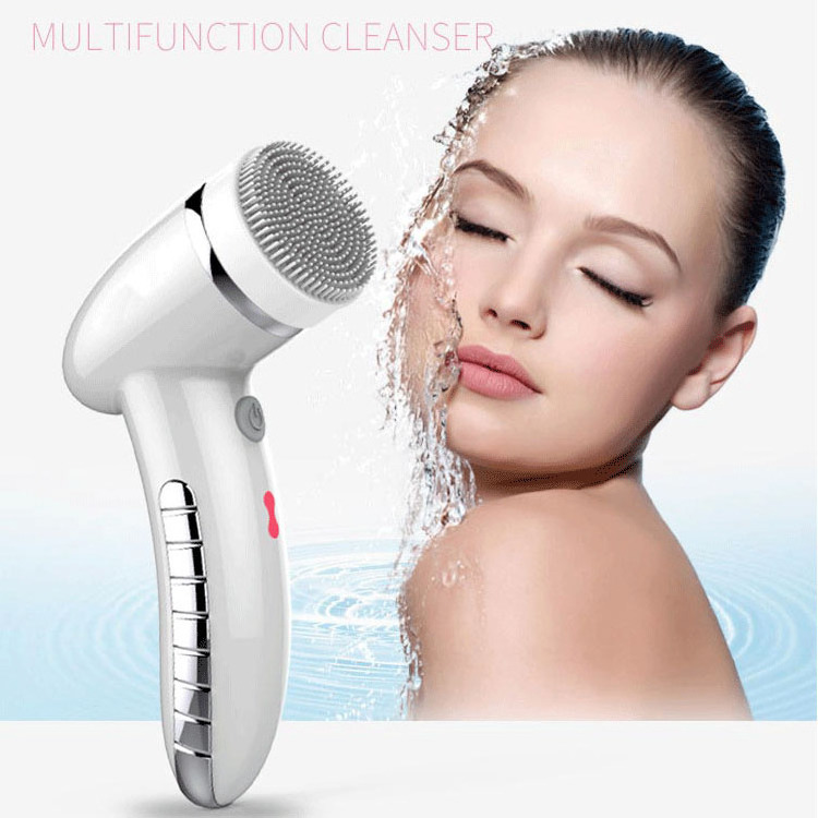 4 in 1 Spin Exfoliating Electric Face Cleanser Sonic Facial Cleansing Brush