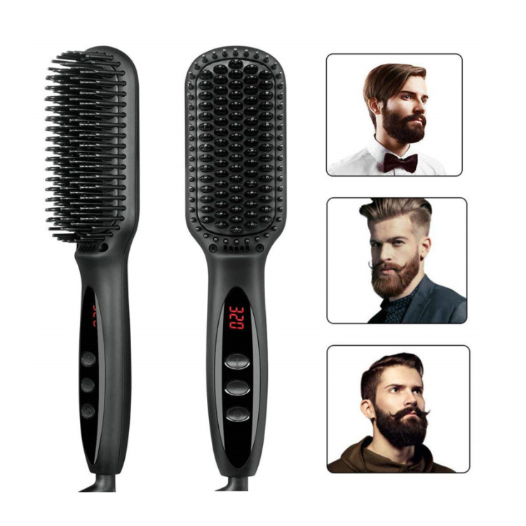 Heating Anti-Scald Electric Ceramic Coating Plate Fast Hair Straightener Brush