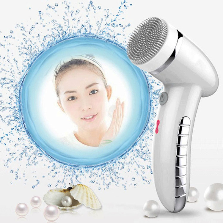 4 in 1 Spin Exfoliating Electric Face Cleanser Sonic Facial Cleansing Brush