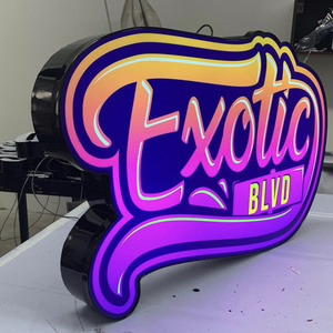 Personally Customized 3D Logo Light Box Letter Sign LED Advertistment Lighted Metal Channel Letter Sign