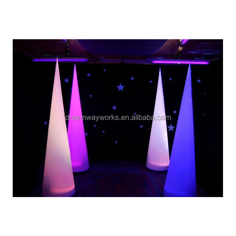 2023 Hot sale giant inflatable lighting cone, inflatable led cone, inflatable ivory for decoration