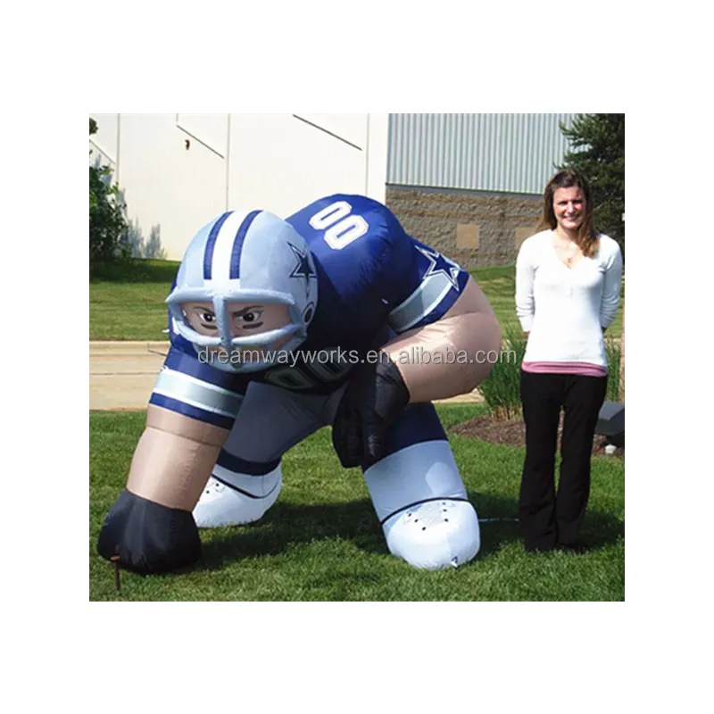 2023 Hot sale inflatable bubba football player, inflatable rugby player for advertising