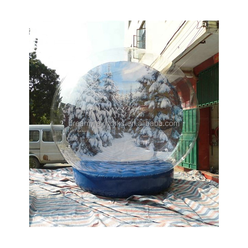 2022 commercial christmas snow globe, inflatable snow globe photo booth for sale