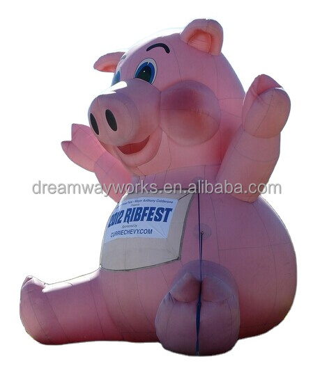 2021 Hot sale giant inflatable pig, pig inflatable for advertising