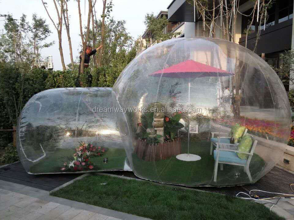 Best PVC inflatable transparent bubble tent, High quality inflatable clear dome tent