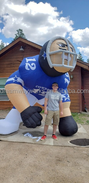 2023 Hot sale inflatable bubba football player, inflatable rugby player for advertising