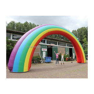 2022 Hot sale inflatable rainbow arch, rainbow balloon arch for events