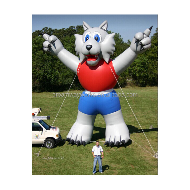 2022 Hot sale giant inflatable wolf for advertising