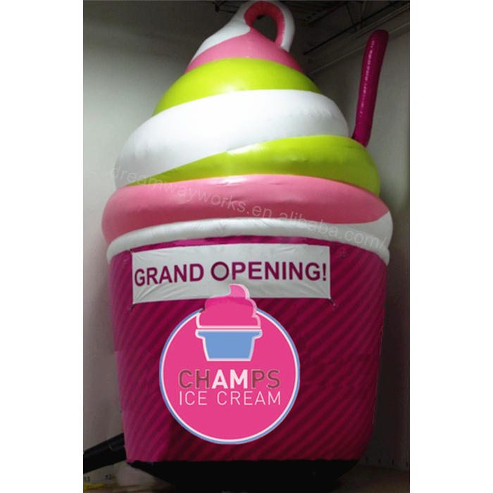 2021 Hot sale giant inflatable ice cream cone, custom ice cream inflatable for advertising