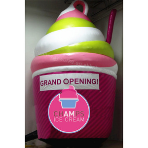 2021 Hot sale giant inflatable ice cream cone, custom ice cream inflatable for advertising