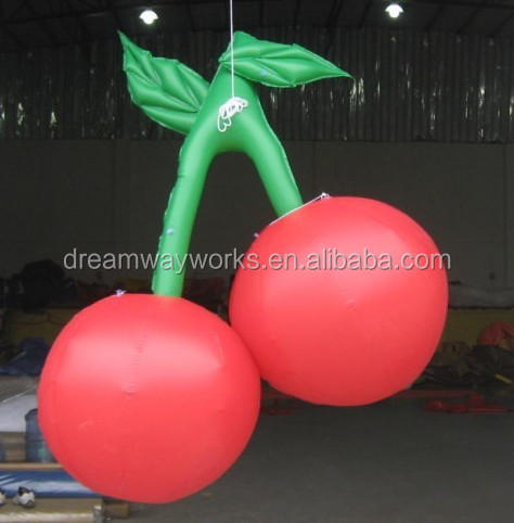 2023 Hot sale giant inflatable cherry, red inflatable cherries for advertising