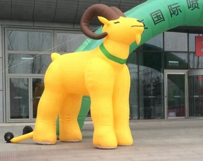 2023 Hot sale outdoor giant inflatable goat, large inflatable animal for advertising