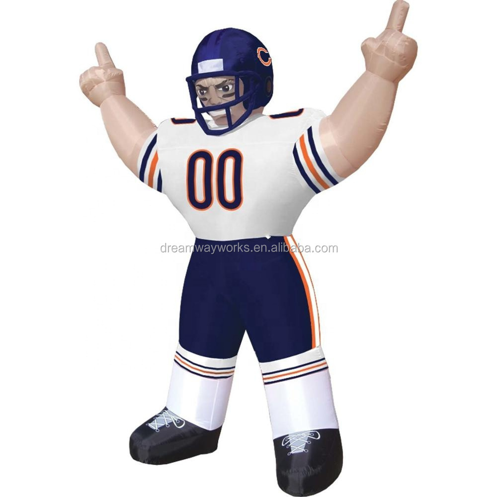 2023 Hot selling inflatable bubba football player,  inflatable player for advertising