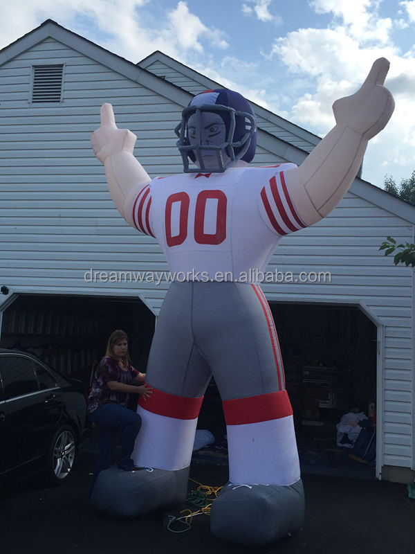 2023 Hot sale inflatable bubba football player, inflatable rugby player for advertising