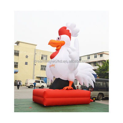 2022 Giant decorative inflatable chicken, inflatable rooster for advertising