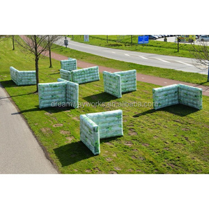 Military inflatable paintball bunker wall, Camouflage inflatable paintball walls for shooting game