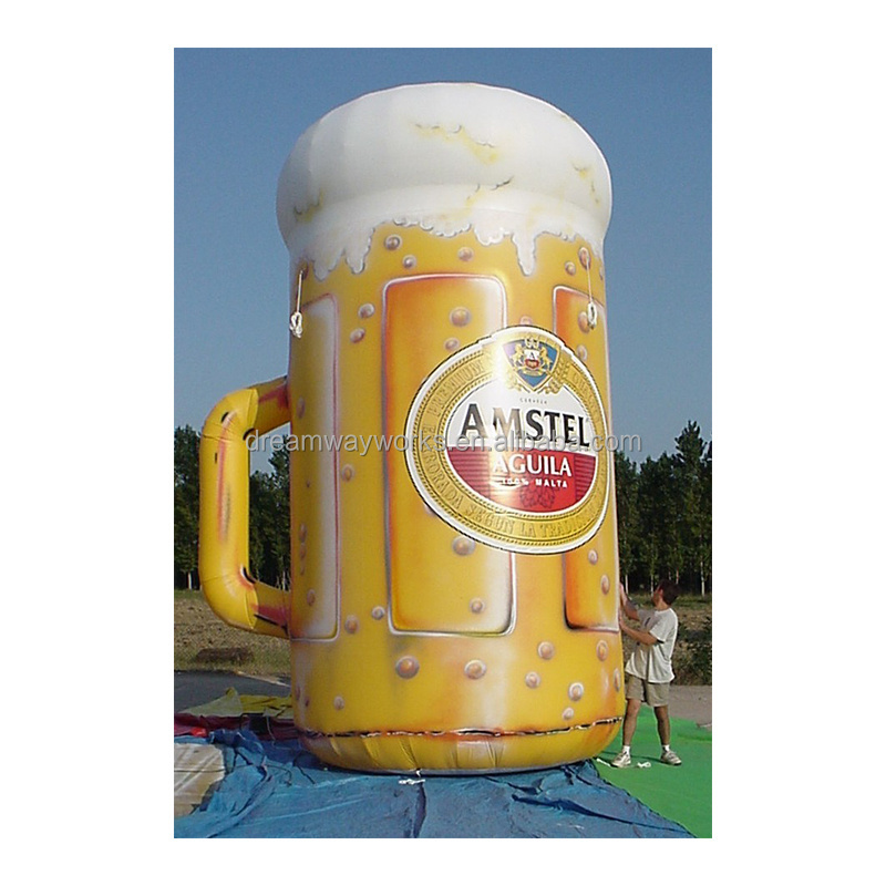 2022 Hot sale inflatable wine glass, giant inflatable beer mug for advertising