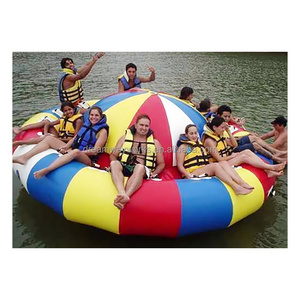 Factory price inflatable disco boat towable, commercial grade inflatable disco boat water toy for sale