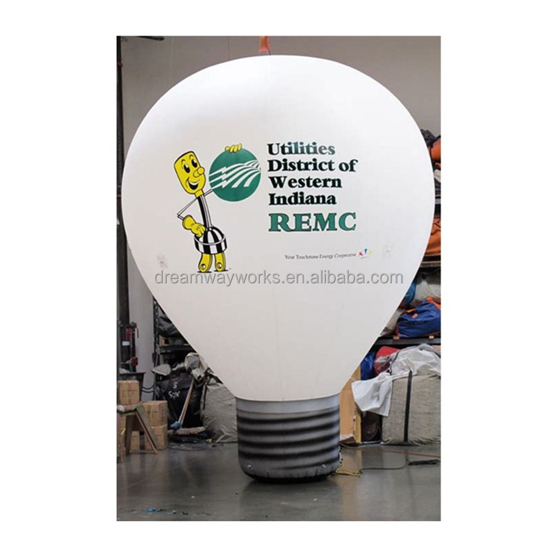 2024 Hot sale giant inflatable light bulb, inflatable light bulb balloon for advertising