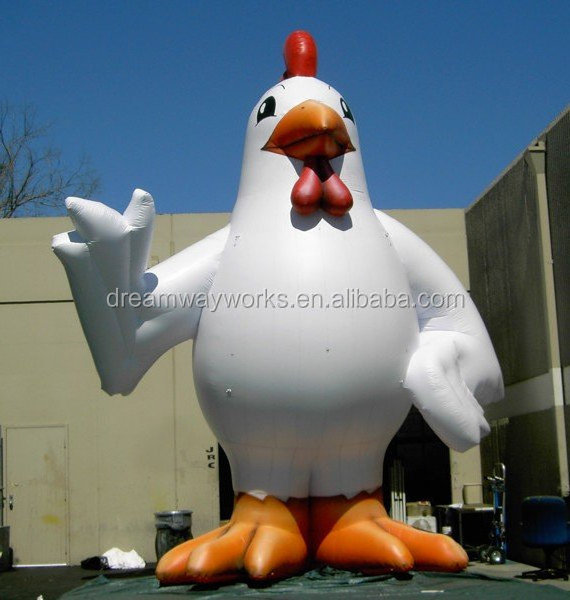 2023 Hot sale inflatable chicken, giant inflatable chicken for advertising