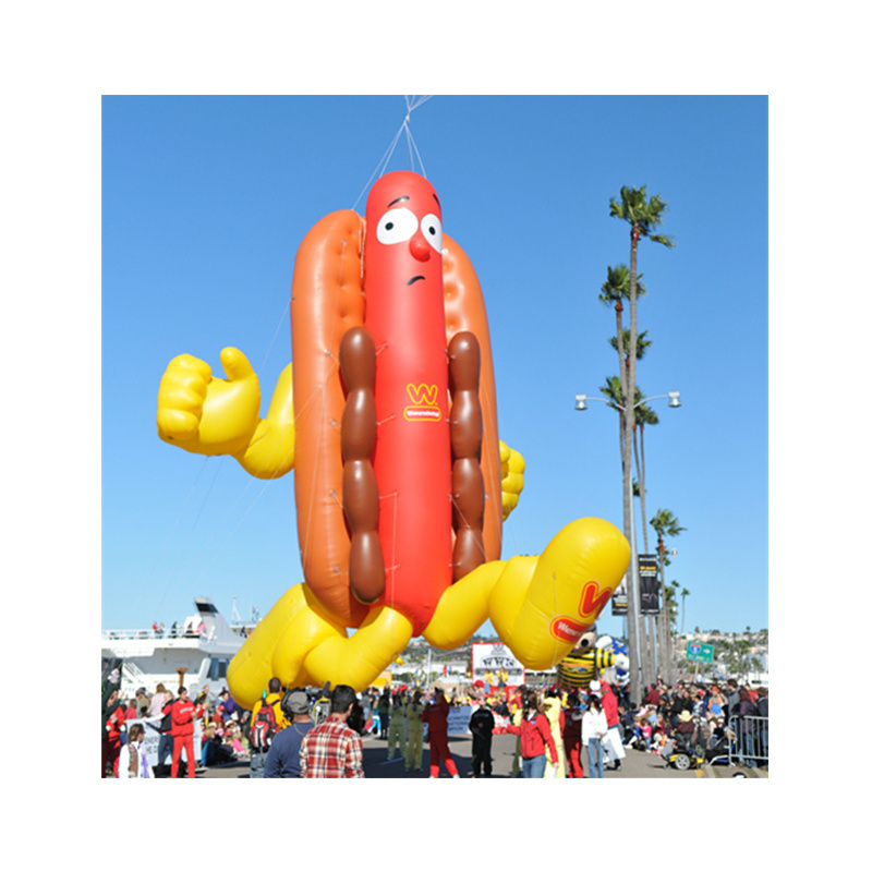 2022 inflatable hotdog balloon, inflatable hotdog, inflatable food for advertising