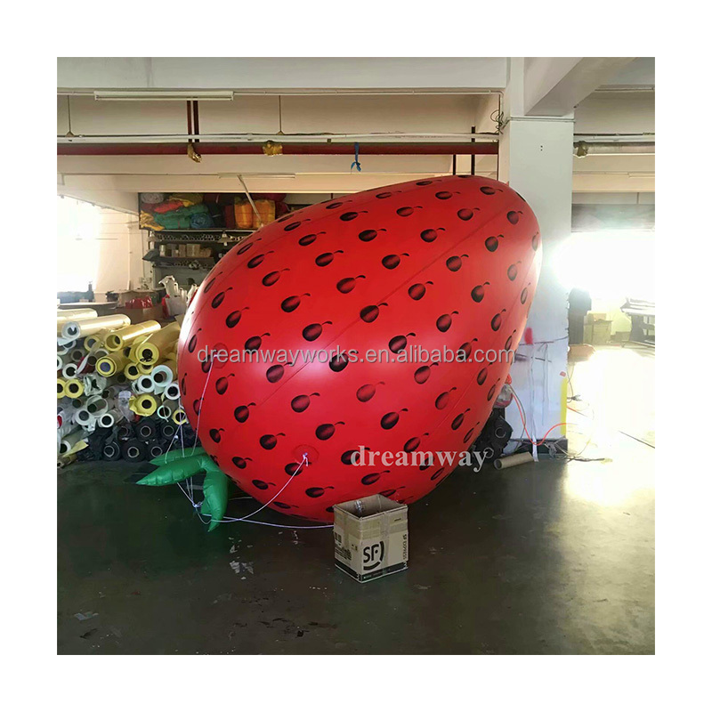 2024 Hot sale giant inflatable strawberry for advertising