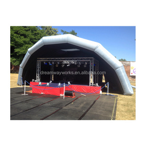 2024 Large tunnel tent inflatable stage tent, inflatable stage cover/shell for concert/event/decoration