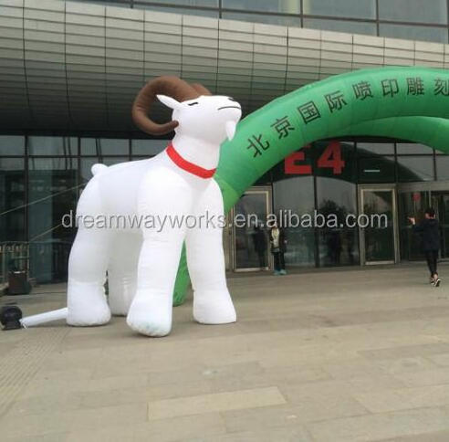 2023 Hot sale outdoor giant inflatable goat, large inflatable animal for advertising