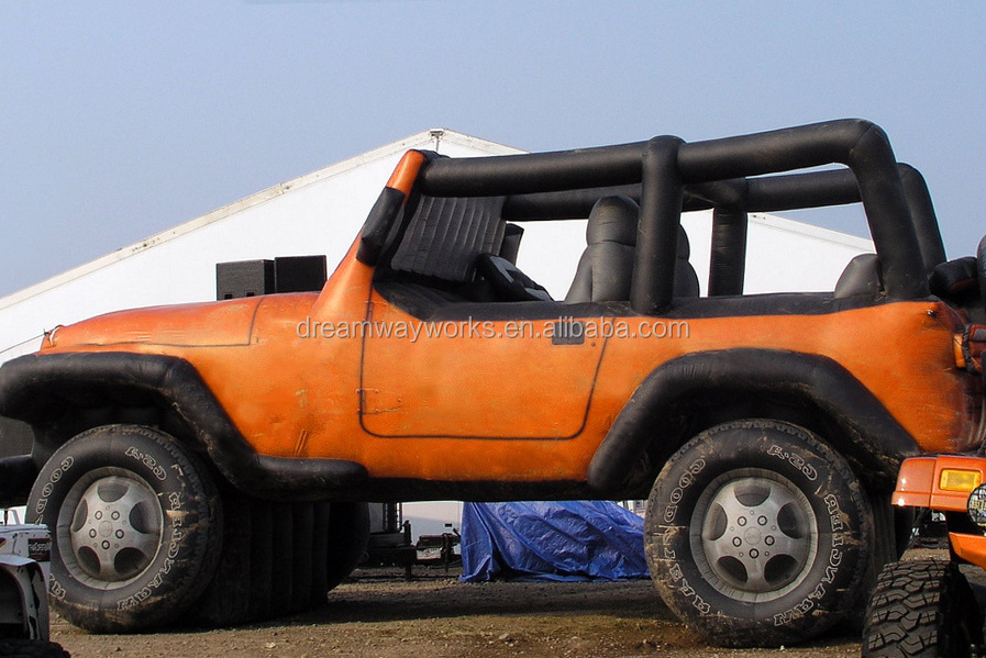 2020 Hot sale inflatable jeep car, giant inflatable jeep for advertising