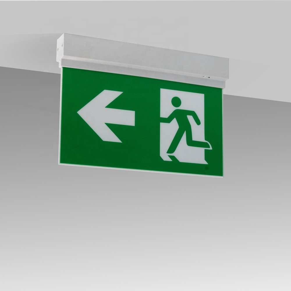 New Design Emergency Exit Light Sign With Battery Backup