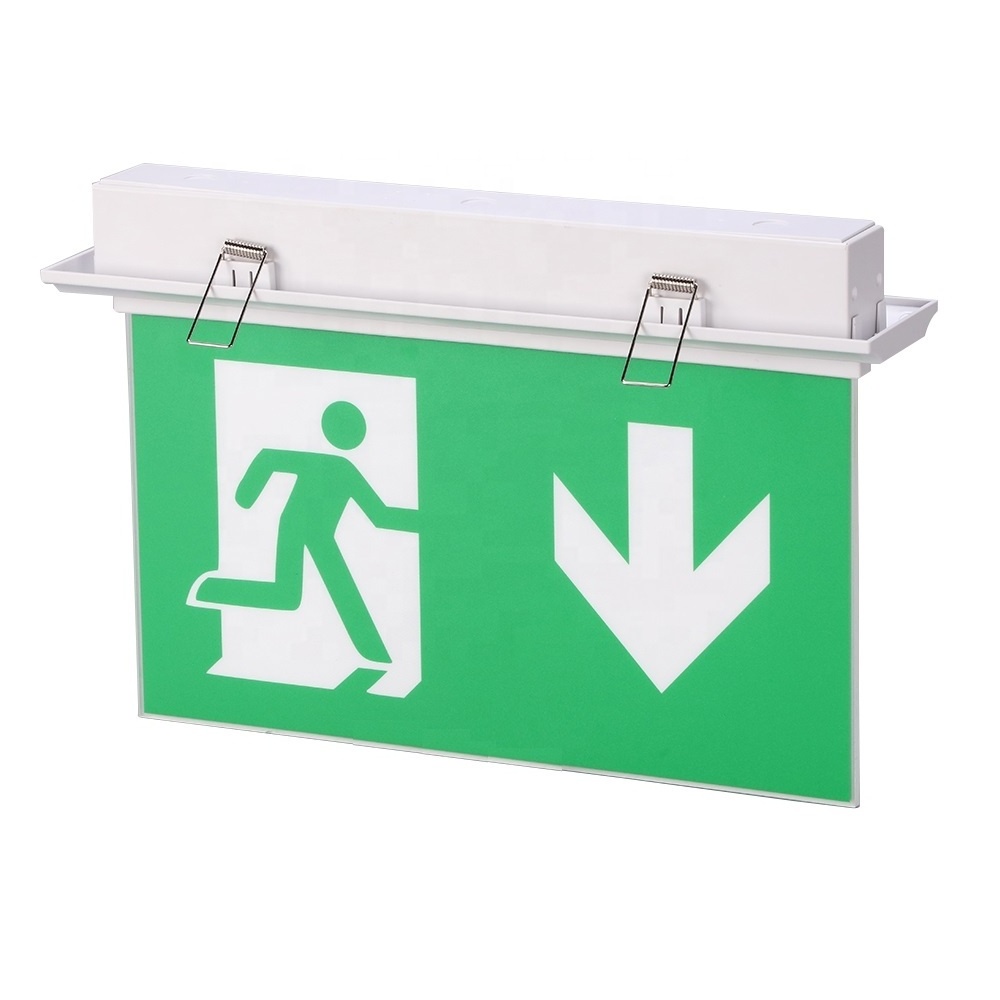 New Design Emergency Exit Light Sign With Battery Backup