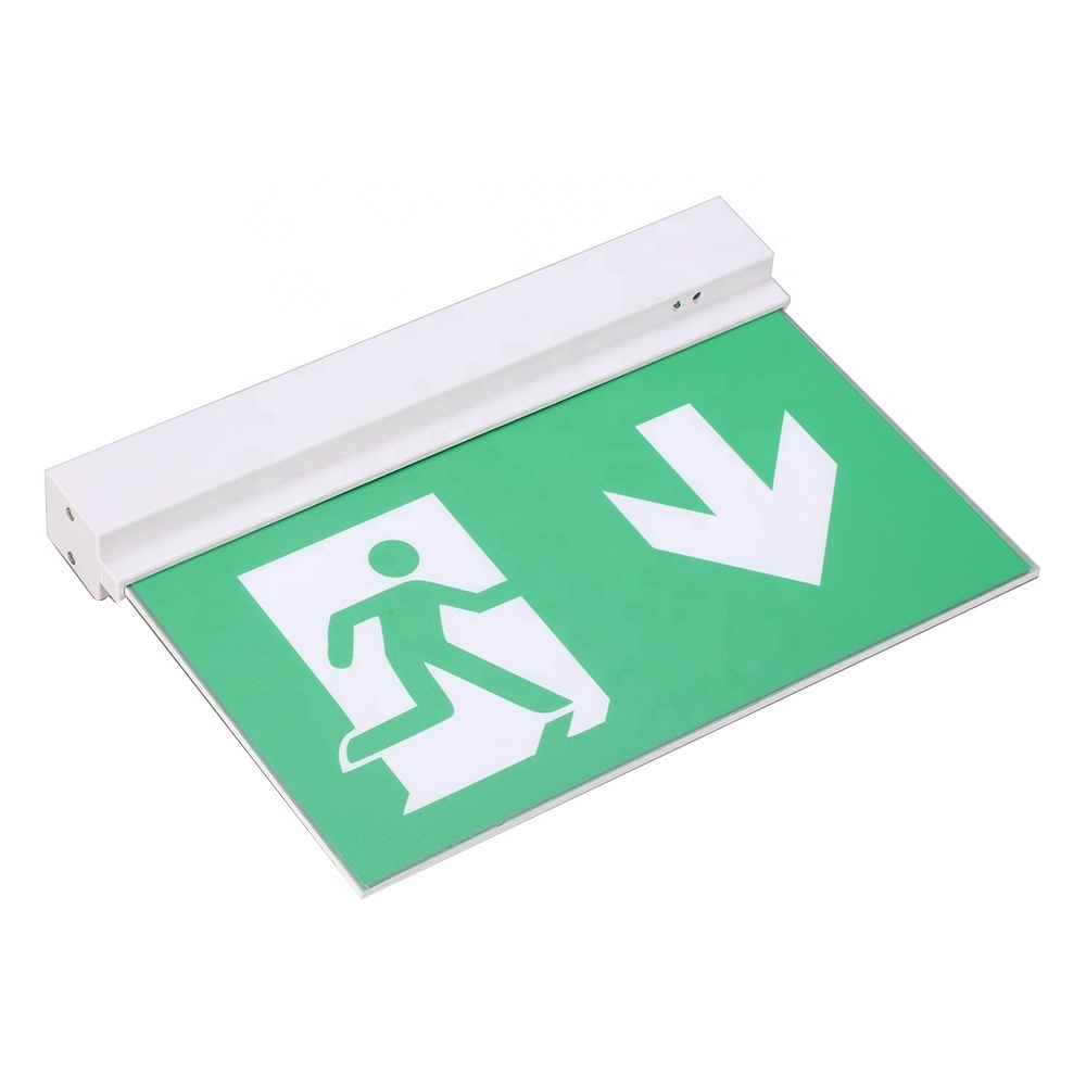 Exit Sign Emergency Lights Rechargeable Battery automatic led emergency light for home