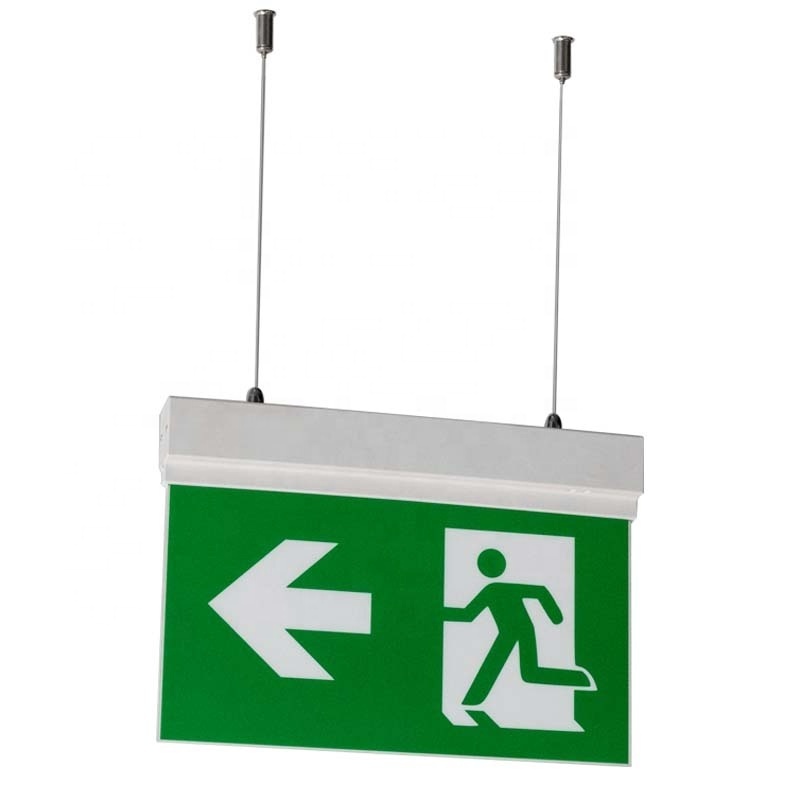 Exit Sign Emergency Lights Rechargeable Battery automatic led emergency light for home