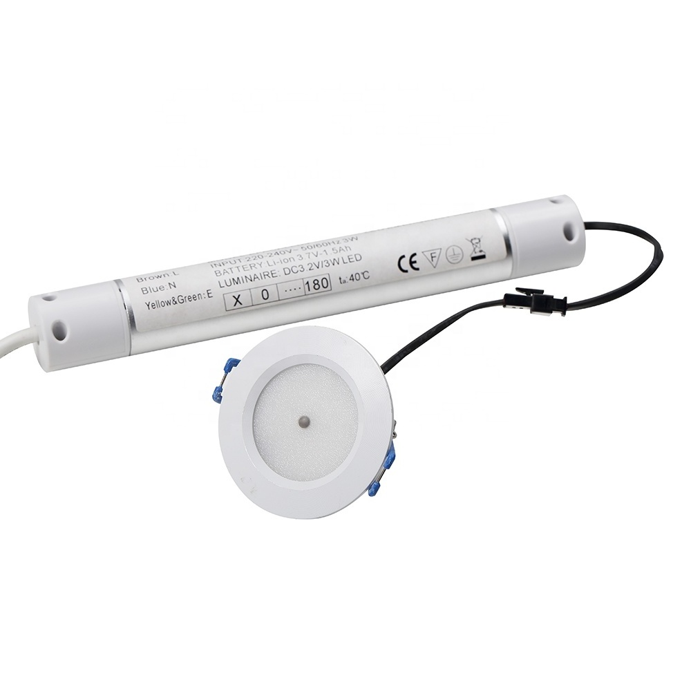 Li-ion Battery 3.7V/1.5Ah Spotlight Non-maintained LED Emergency Battery Rechargeable Downlight