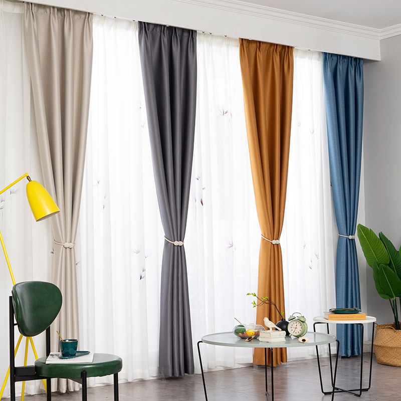 Drapes And Curtains Luxury, European Style Bedroom Home Curtain, Luxury Living Room Curtains With Valance/