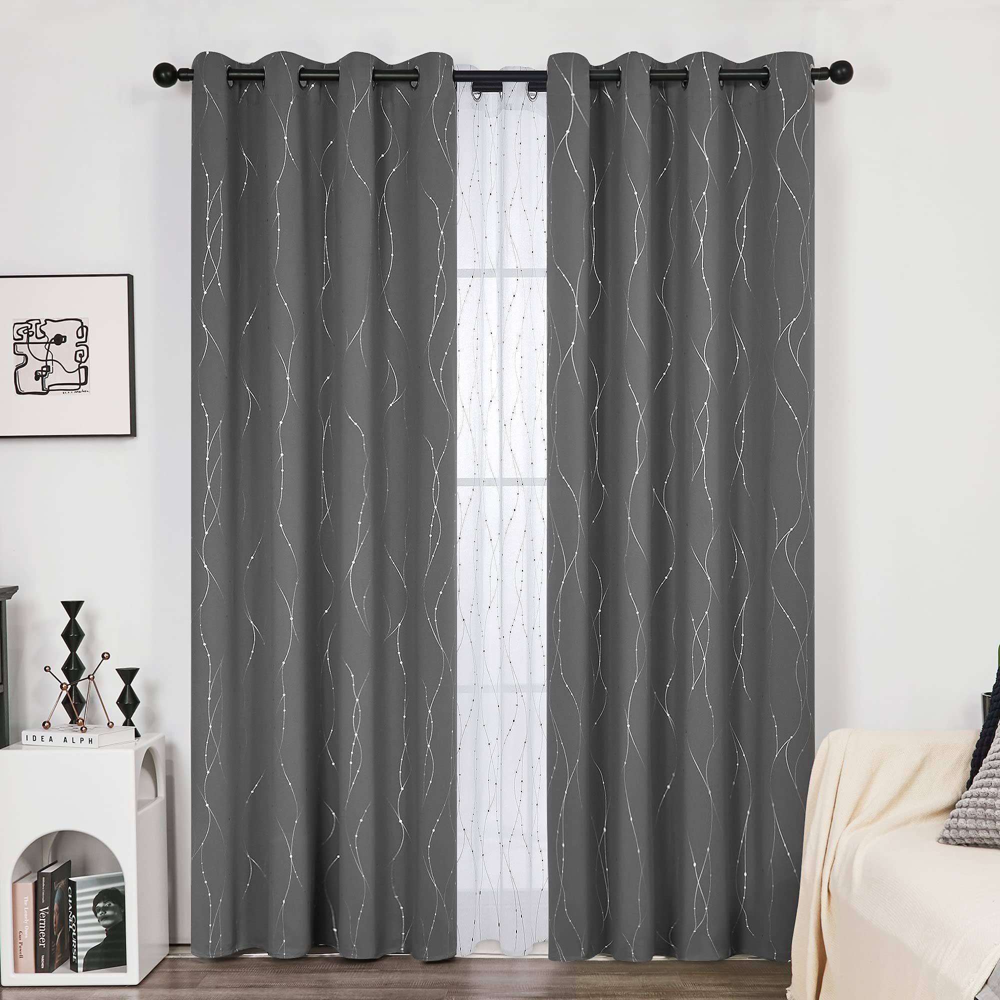 Drapes And Curtains Luxury, European Style Bedroom Home Curtain, Luxury Living Room Curtains With Valance/