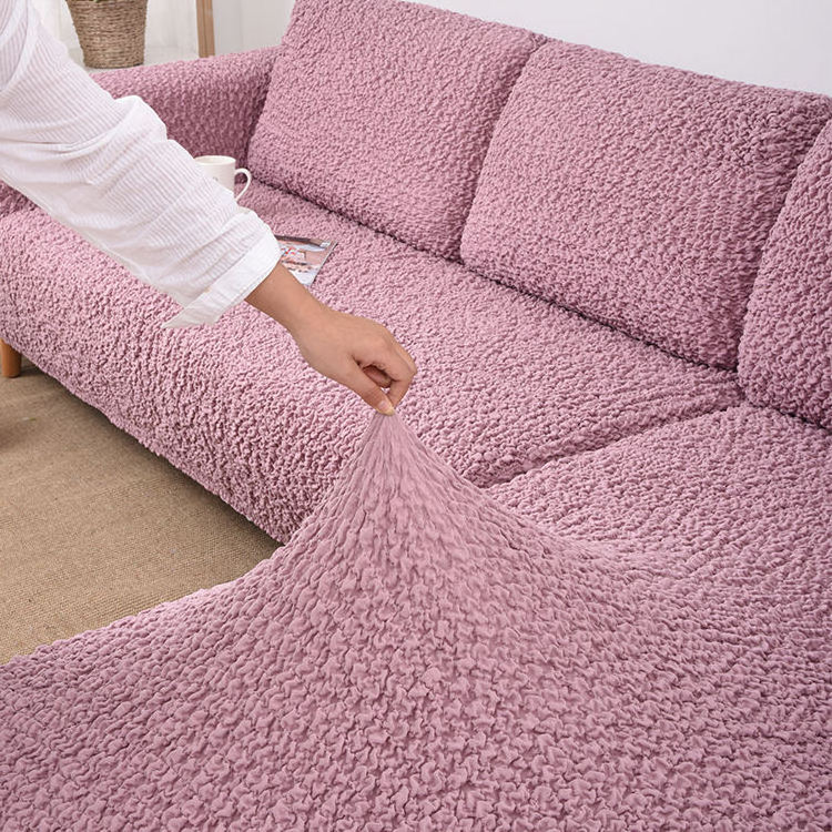 New design full set sofa cover section stretch polyester stretch spandex l shape sectional slipcovers 3 5 7 seater sofa cover