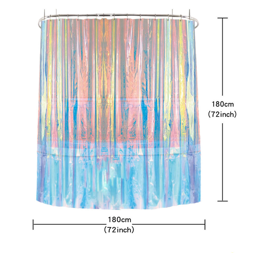 Wholesale Luxury Western Waterproof Bathroom Curtain Plus Shower Curtains The Iridescent Peva Shower Curtain Liner