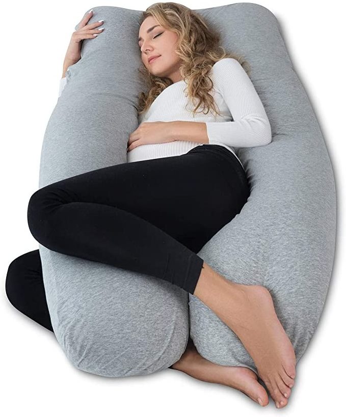 U Shaped Pregnancy Pillow - Full Pregnancy Pillow - Maternity Body Pillow for Pregnant  - for Side Sleeping and Back Pain Relief