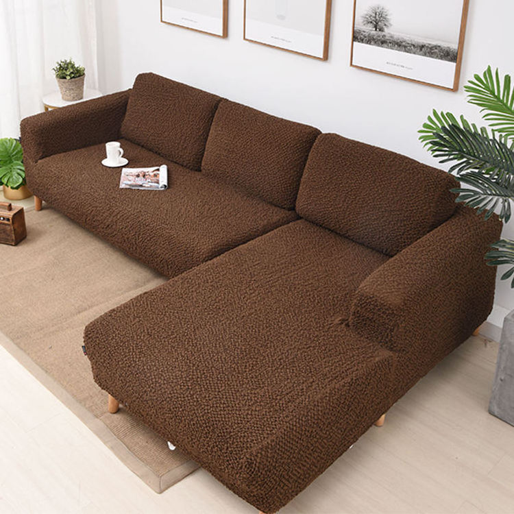 New design full set sofa cover section stretch polyester stretch spandex l shape sectional slipcovers 3 5 7 seater sofa cover