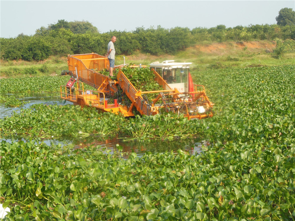 river and lake cleaning machine aquatic trash skimmer